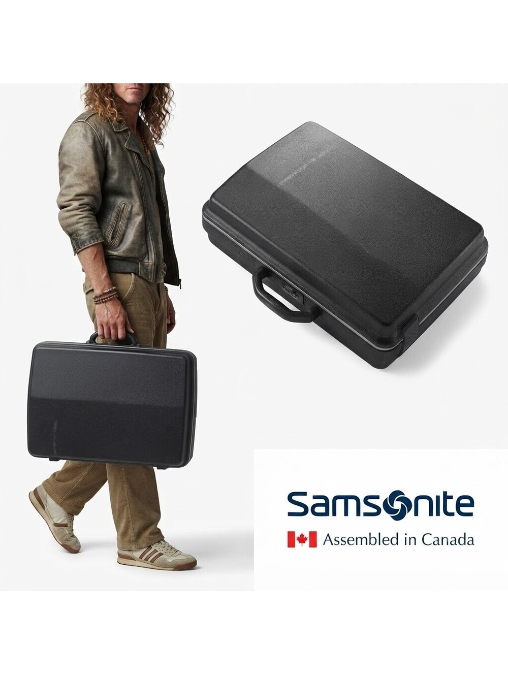 Samsonite Briefcase Men Attache Case Canada Molded Hardside